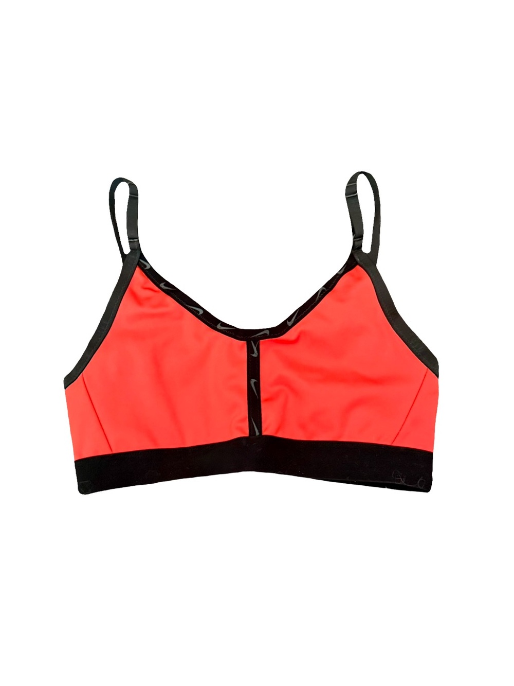 NWOT NIKE RED AND BLACK LOGO SPORTS BRA // SIZE XS❤️